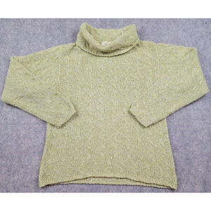 Bonner of Ireland Sweater Womens Small Green Turtleneck Wool Alpaca Blend